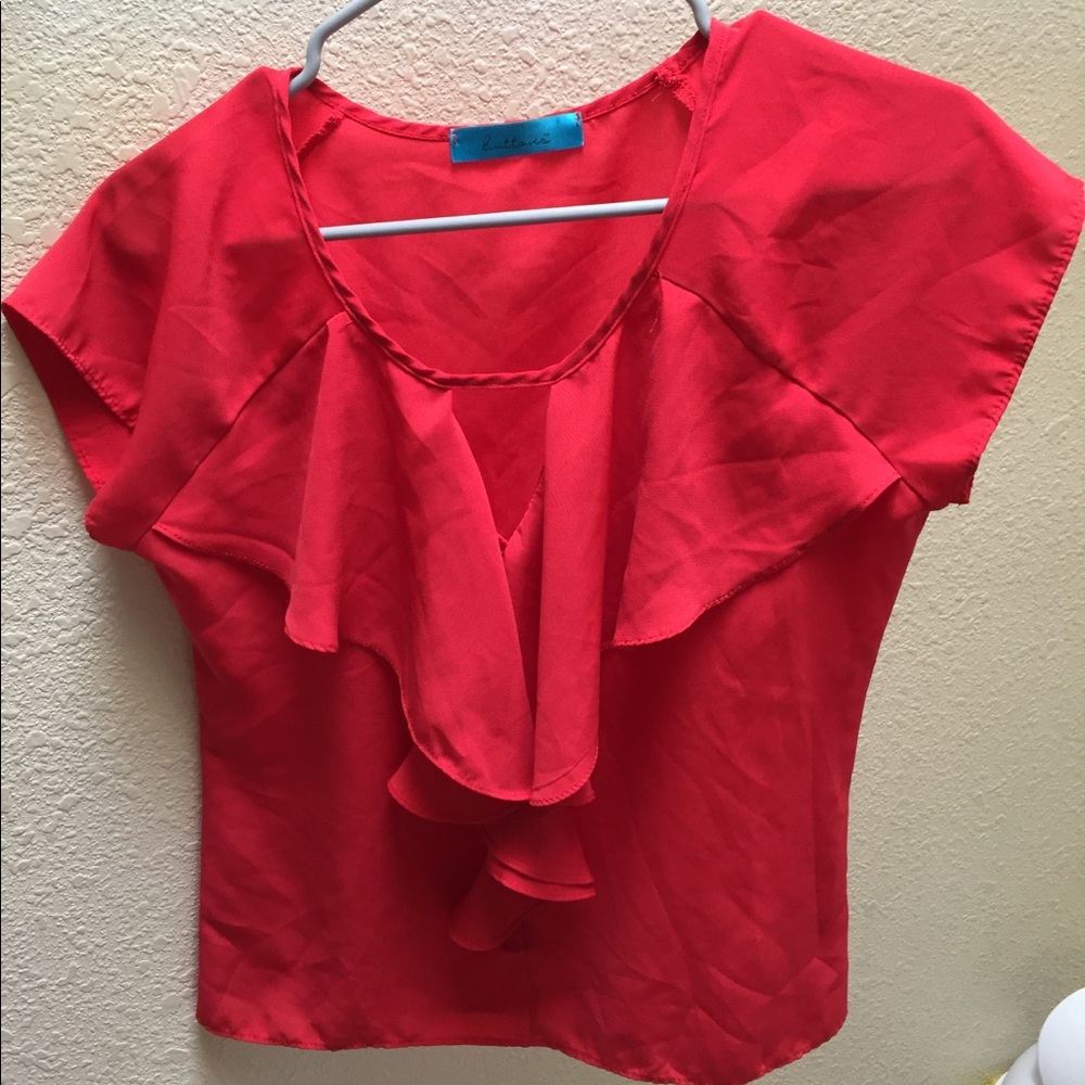 Red blouse